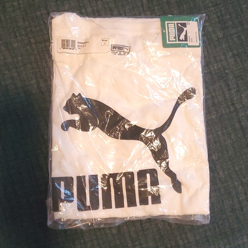 NWT Puma Archive Life white tee (brand new) size: Large